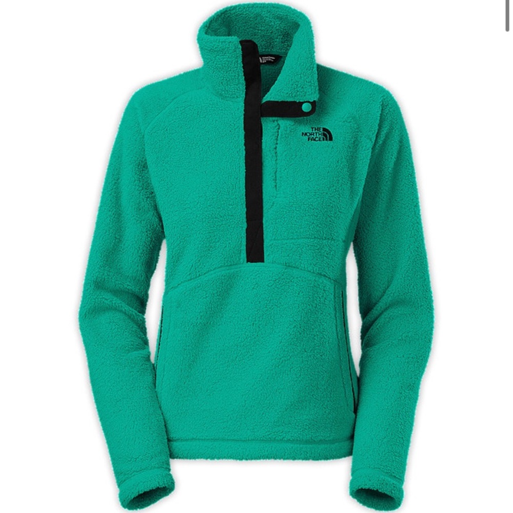 North Face Teal Sheepeater Sherpa Sweater Pullover